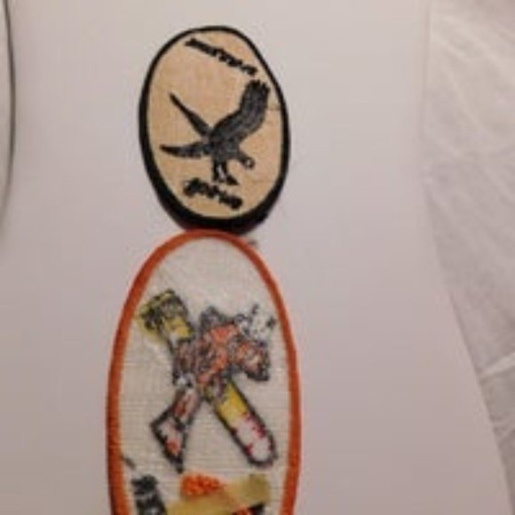 Vintage Military Patches USS Croaker and Blackhawk - Picture 4 of 4